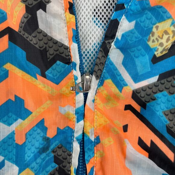 LRG Jacket Mens XL You's A Toy Hooded Windbreaker Multicolor Ripstop Full Zip - Picture 5 of 13